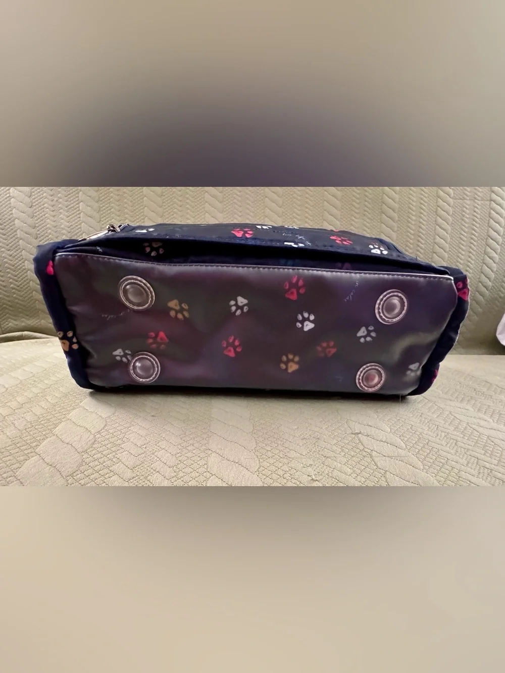 Lug Trolley Cosmetic Bag Paws Navy NWT